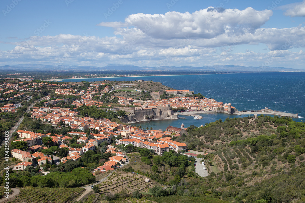 Collioure vue du fort Saint-Elme