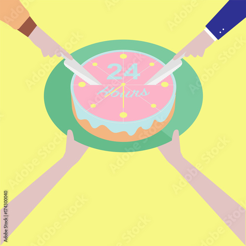 Time Management Abstract Illustration