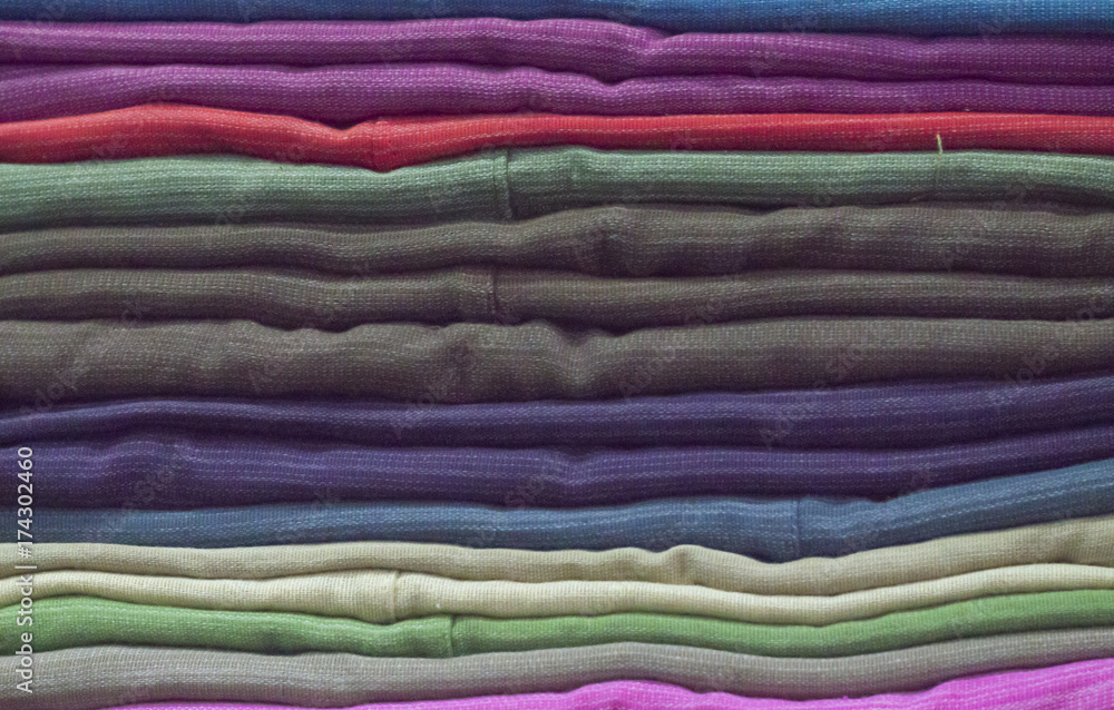 Colorful clothes of Thailand overlap Colorful clothes of Thailand overlap