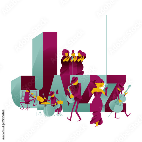 JAZZ MUSICIANS LETTERING.
collection of musicians and musical styles.