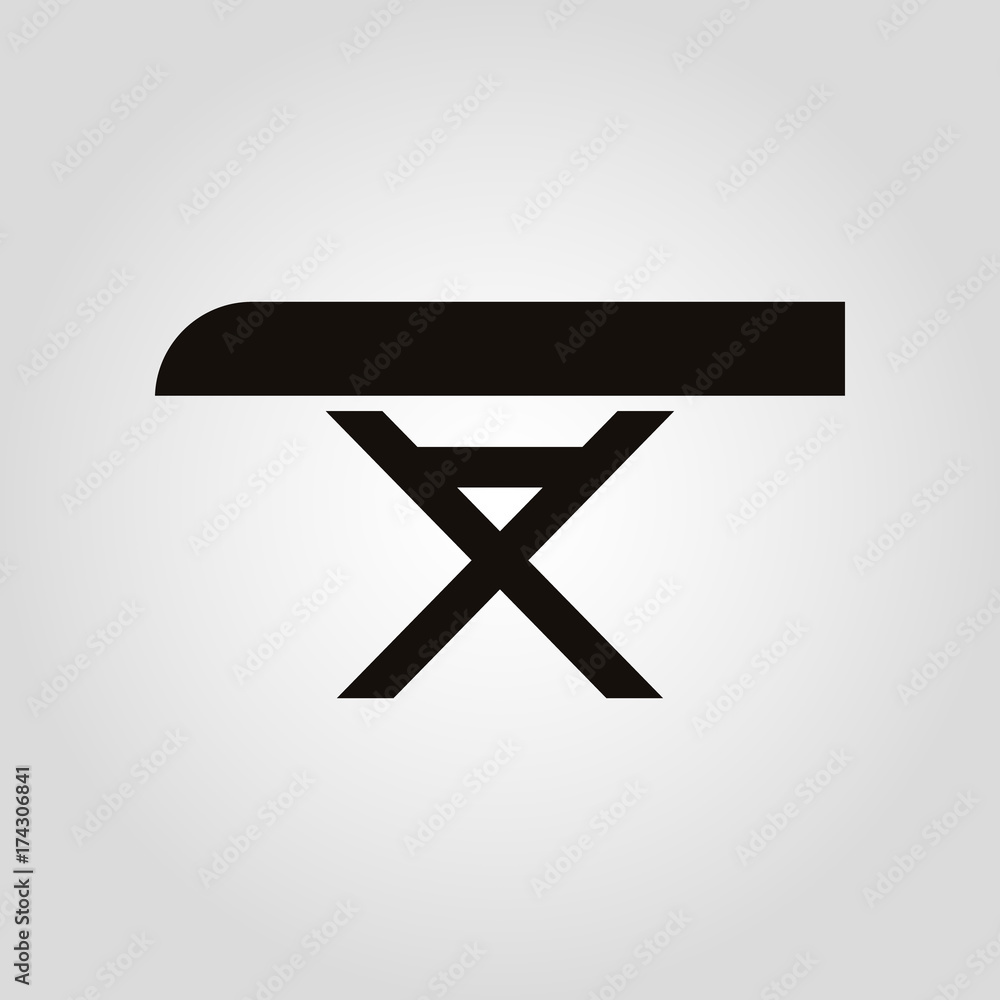 iron table isolated flat vector icon iron table isolated flat vector icon