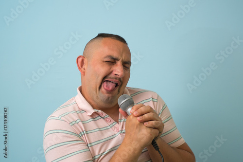Man with microphone