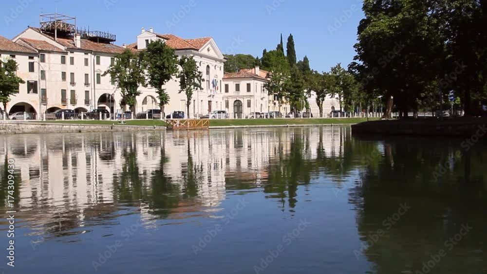 Fiume Sile e Palazzo Giacomelli a Treviso Veneto Italia Italy Fiume Sile e Palazzo Giacomelli a Treviso Veneto Italia Italy
