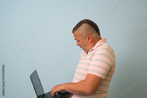 Man with laptop