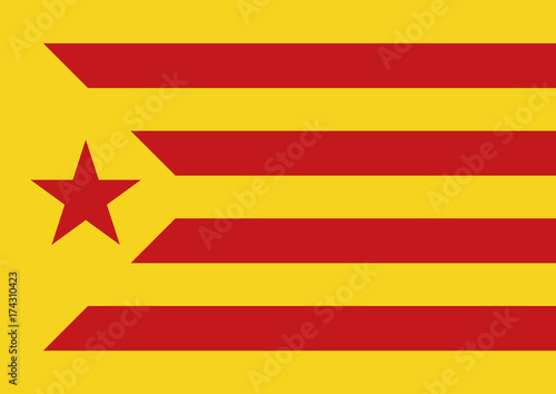 estelada vermella flag background catalonia referendum photo