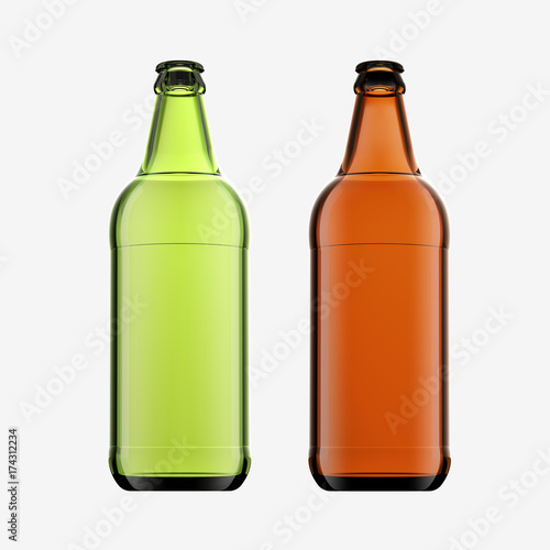 Glass Beer Bottle Isolated