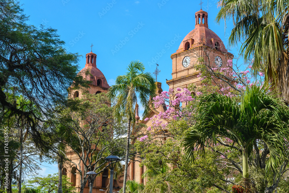 Cathedral of San Lorenzo at 24th September square, Santa Cruz de la Sierra, Bolivia