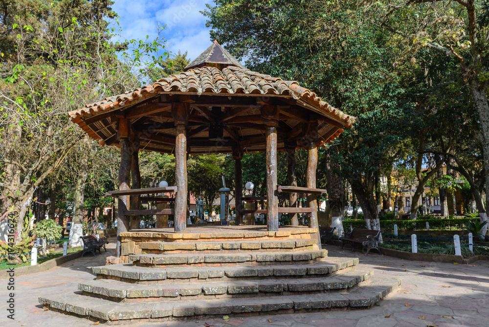 Kiosk of the main square, Samaipata, Bolivia