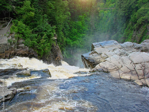 Εκτύπωση καμβά Canyon Sainte-Anne Waterfall, Quebec