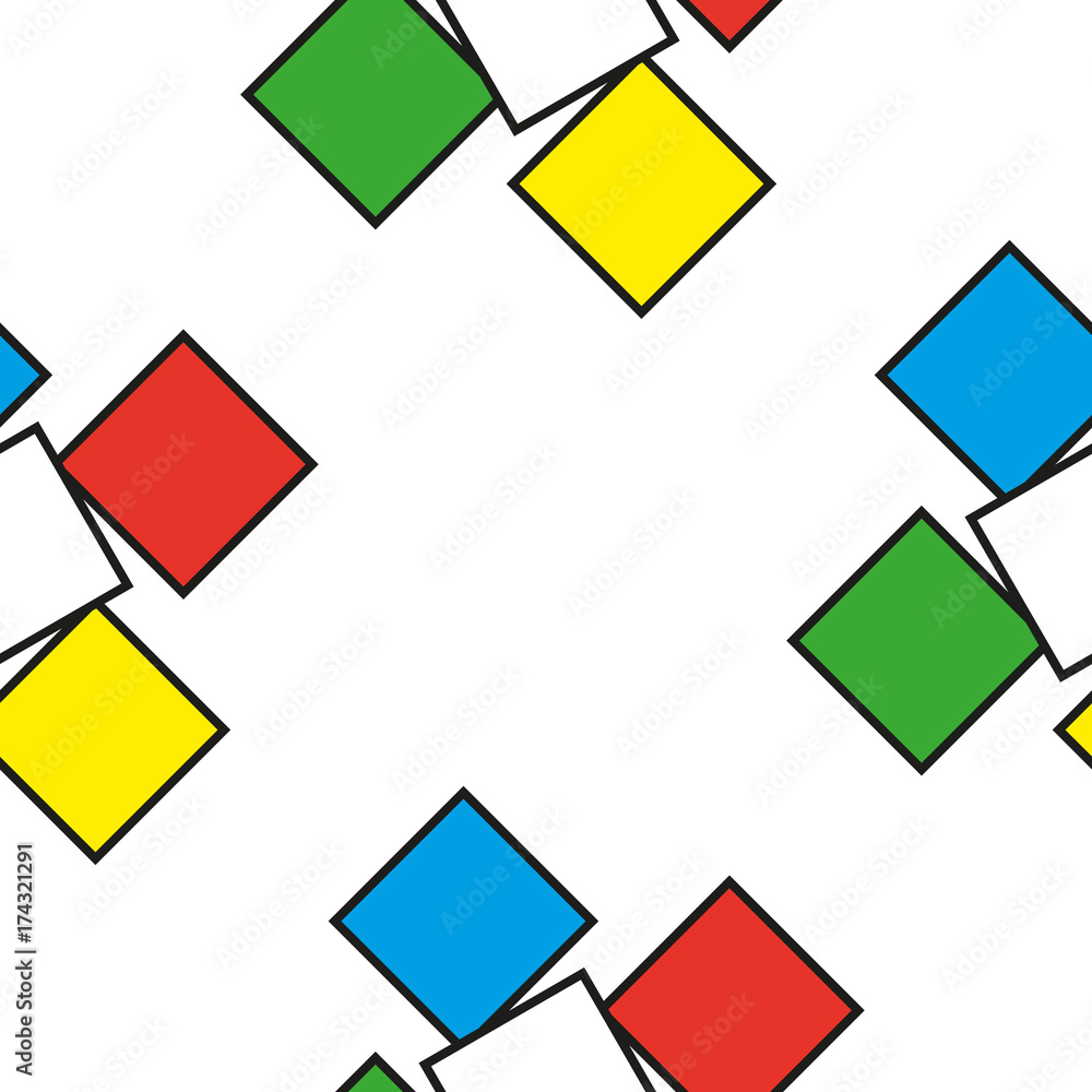 Colorful squares as seamless pattern Colorful squares as seamless pattern