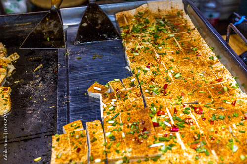 Photography Tofu vom Blech