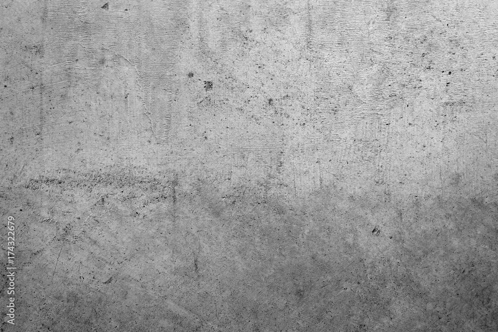 Grey concrete cement stone wall texture background 