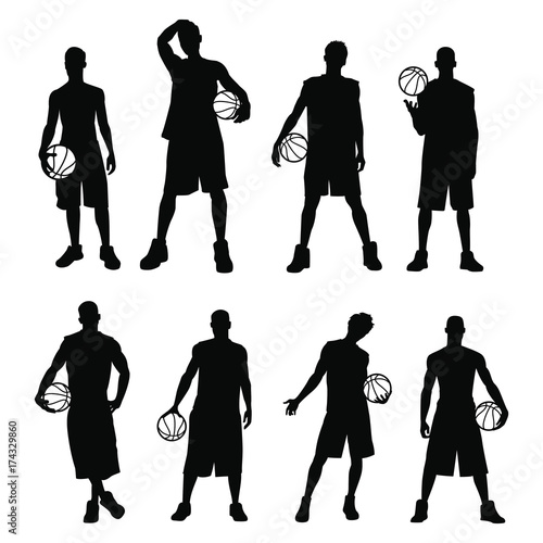 Basketball player icons (ID: 174329860)