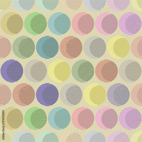 vector seamless grunge texture of colored grilles