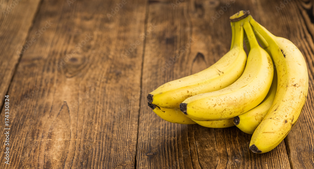 Whole Bananas close-up shot, selective focus Whole Bananas close-up shot, selective focus
