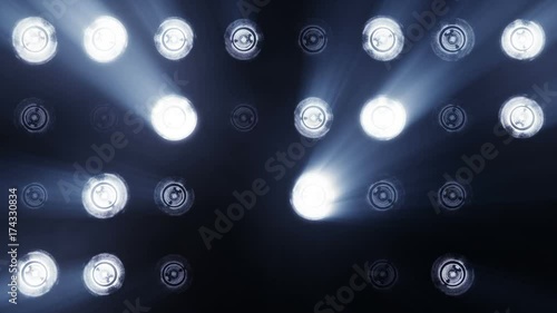 Lights flashing spotlight wall photo