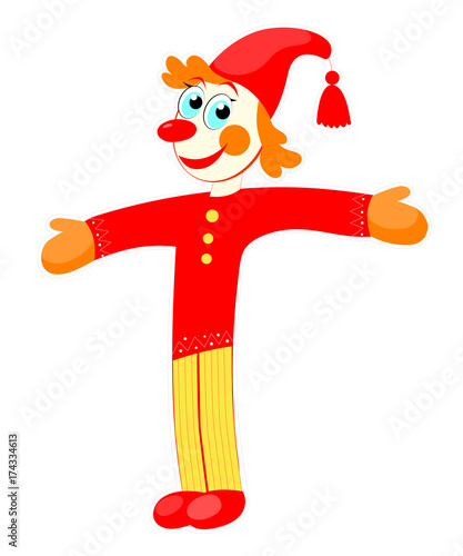 Russian traditional puppet Petrushka