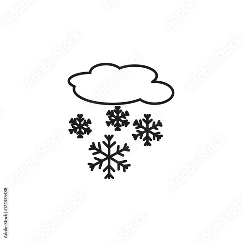 snowing cloud icon