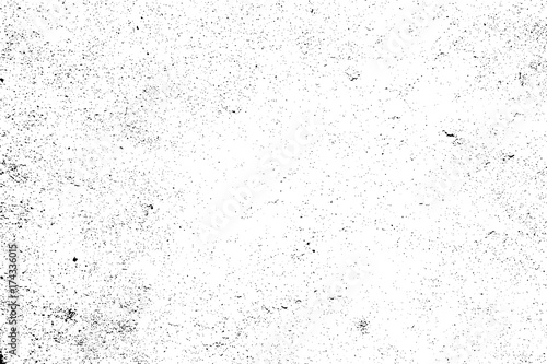 Distressed halftone grunge black and white vector texture -texture of concrete floor background for creation abstract vintage effect with noise and grain