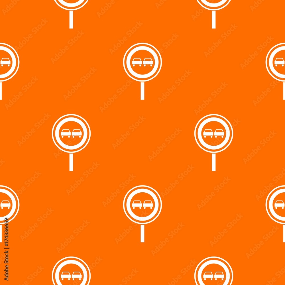 No overtaking sign pattern seamless No overtaking sign pattern seamless