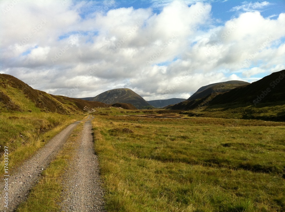 Farm track in Scotland