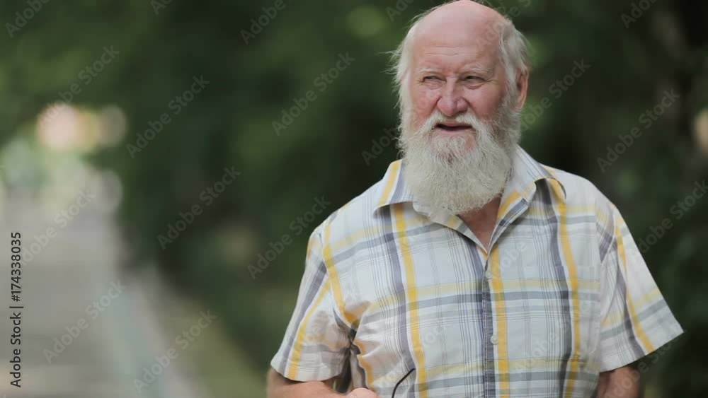 Handsome older man smiling Handsome older man smiling