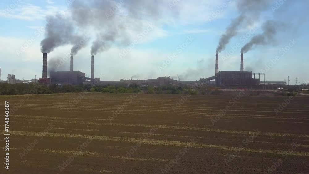 aerial view of industrial oil refinery plant station. gas industry background aerial view of industrial oil refinery plant station. gas industry background