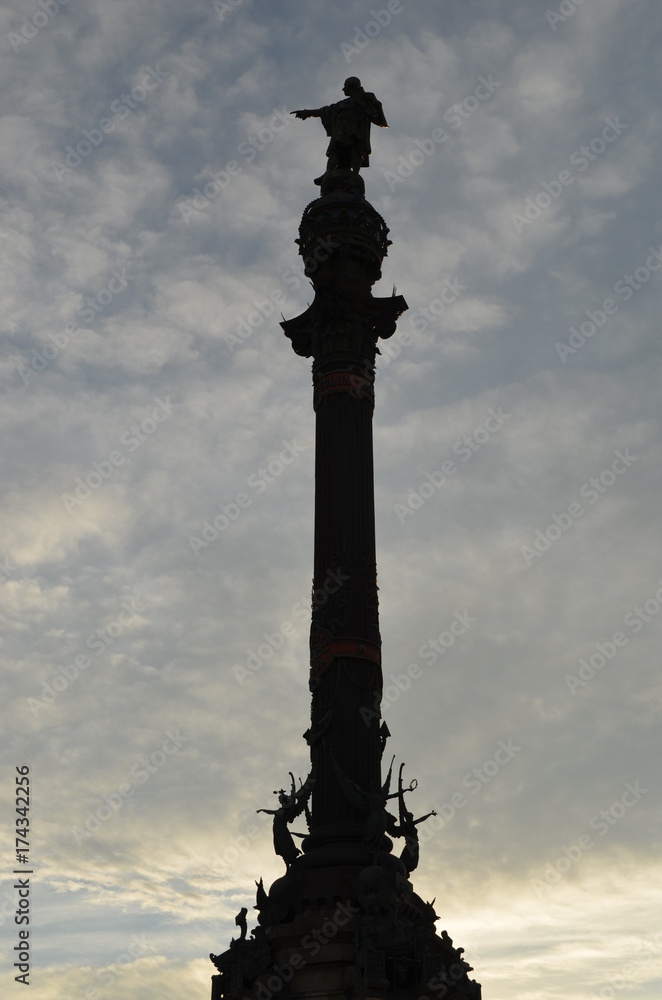 Obraz premium Barcelona Columbus Statue