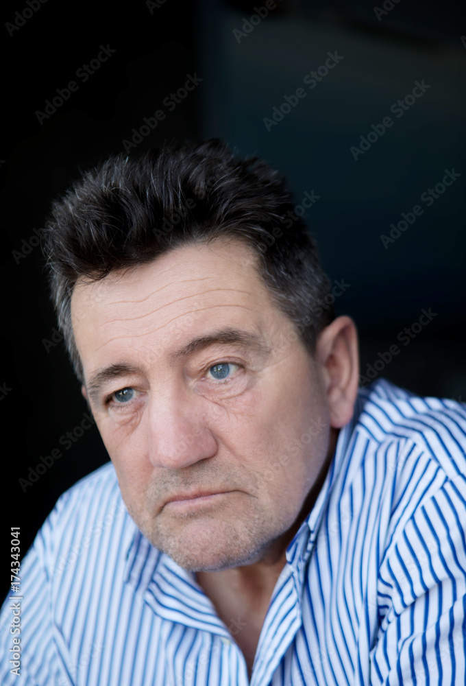 Portrait of senior man. Portrait of senior man.