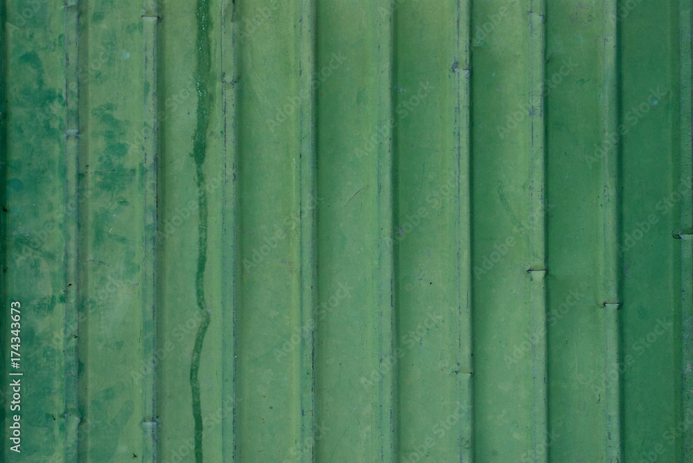 Green steel sheet closeup for background Green steel sheet closeup for background