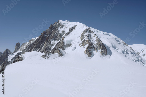 Mont blanc, the highest mountain of Europe.