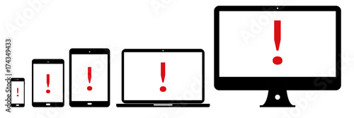 Geräte - Ausruf - Achtung