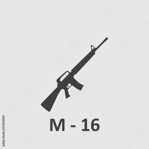 Gun grey icon.