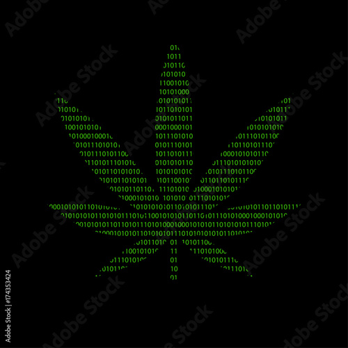 Hacker - 101011010 Icon - Marihuana