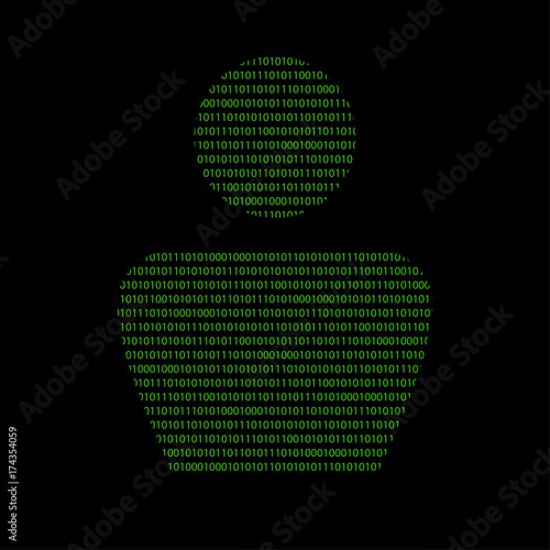 Hacker - 101011010 Icon - Profil