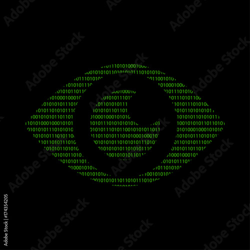 Hacker - 101011010 Icon - Auge