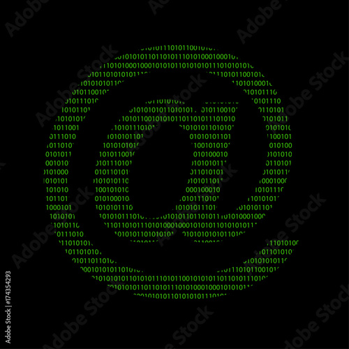 Hacker - 101011010 Icon - At Zeichen - Email