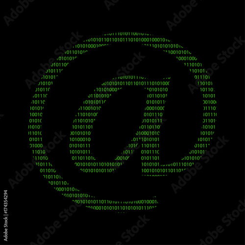 Hacker - 101011010 Icon - At Zeichen - Mail