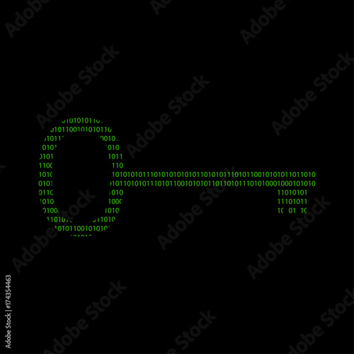 Hacker - 101011010 Icon - Schlüssel - Passwort