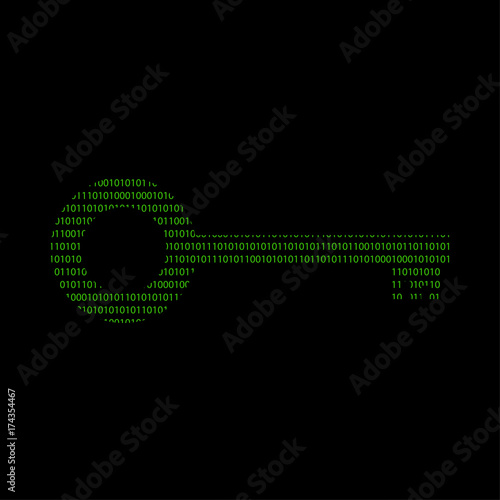 Hacker - 101011010 Icon - Schlüssel - Sicherheit