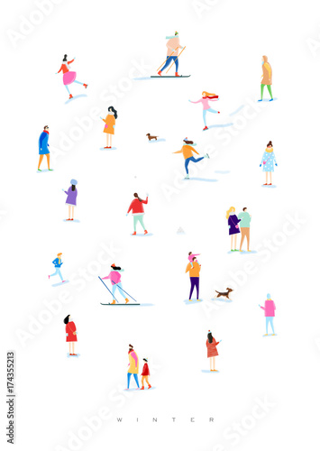 Winter people poster