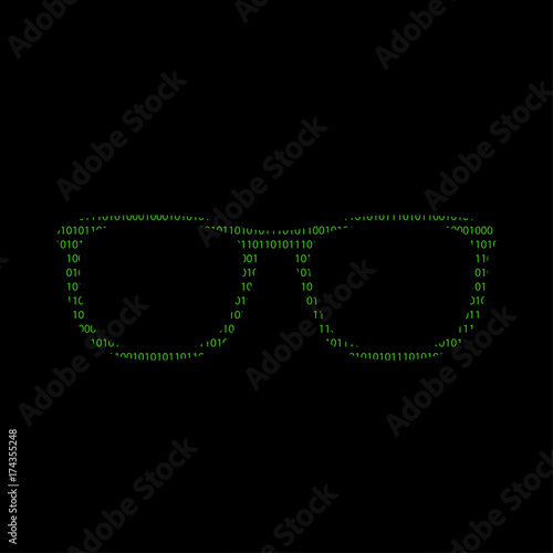 Hacker - 101011010 Icon - Sonnenbrille