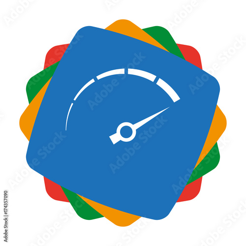 App Icon bunt - Tachometer - Anzeige