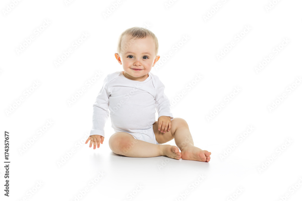 beautiful baby boy on white background beautiful baby boy on white background