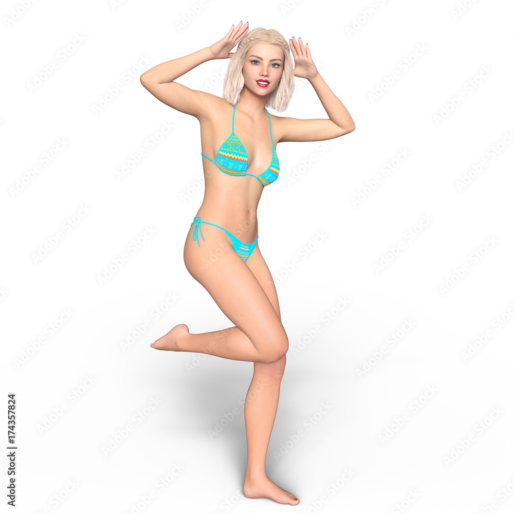 ビキニの女性