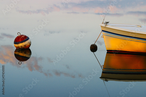Boat at Mooring Cape Cod, Massachusetts