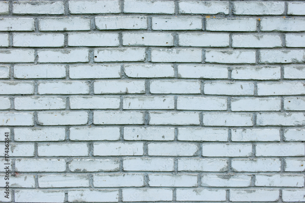 Background texture of a old white brick wall