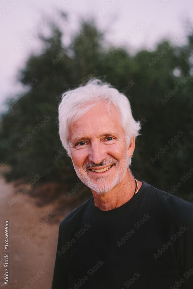 Old man smiling Old man smiling