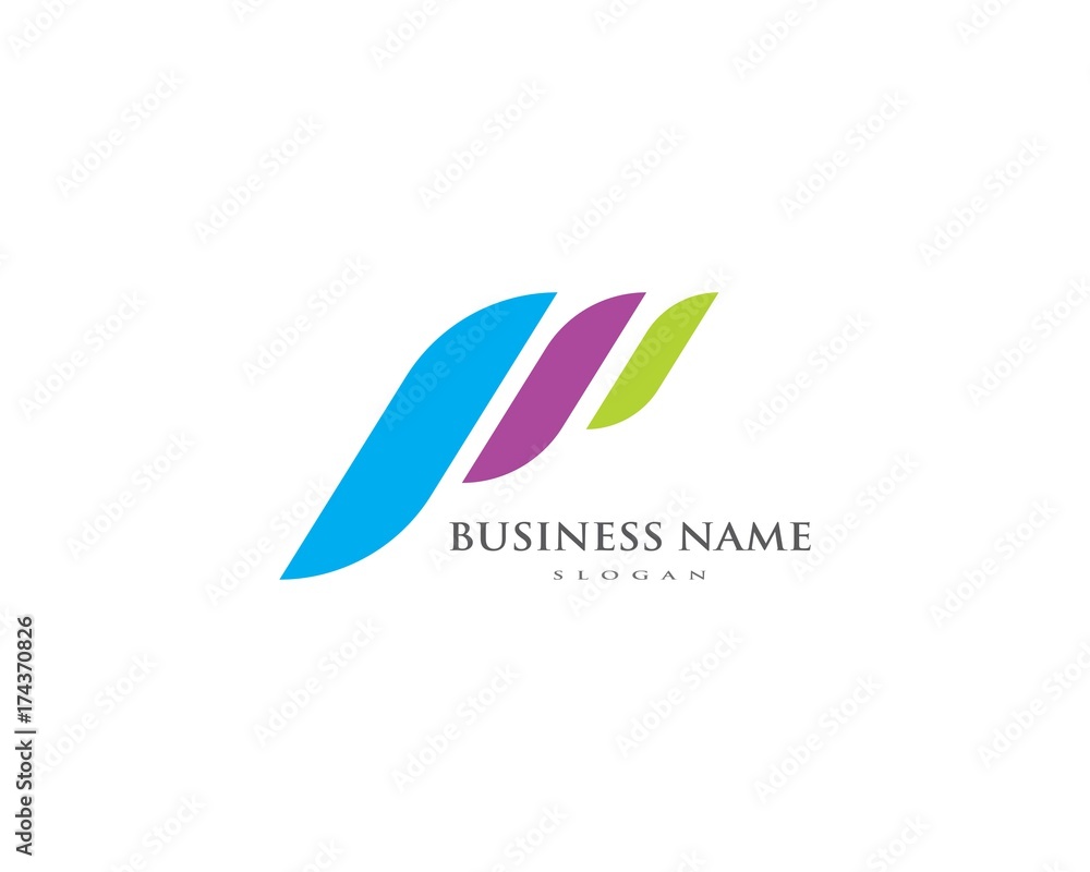 P Letter Logo Business Template Vector icon