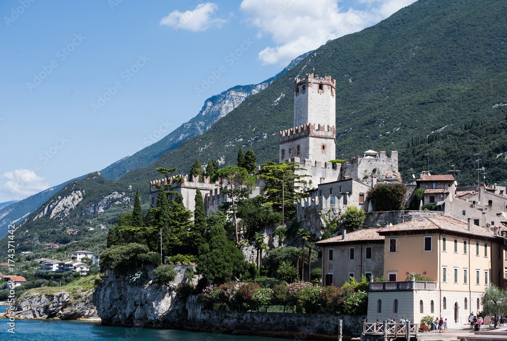 Scaliger Castle of Malcesine, Malcesine, Garda Lake, Italy, Europe